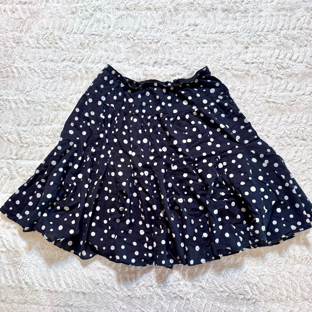 INC International Concepts Black & White Polka Dot Mini Skirt – Women’s 12P